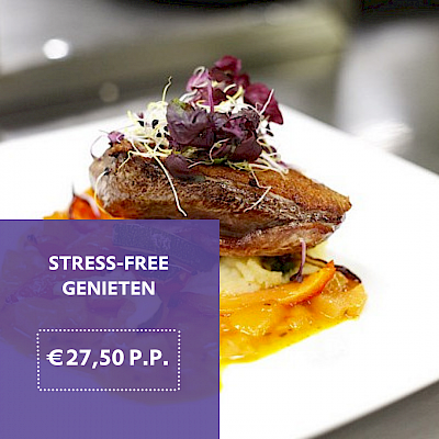 Stress-Free-Dinner bij de voorstelling Leo Kwarten