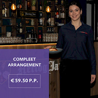 Compleet arrangement deluxe bij de voorstelling Pé & Rinus