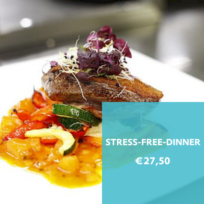Stress-Free-Dinner bij de voorstelling Alex Ploeg